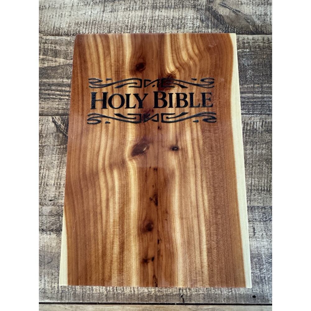 Holy Bible Rememberence Edition With Solid Wood Holy Bible Box
